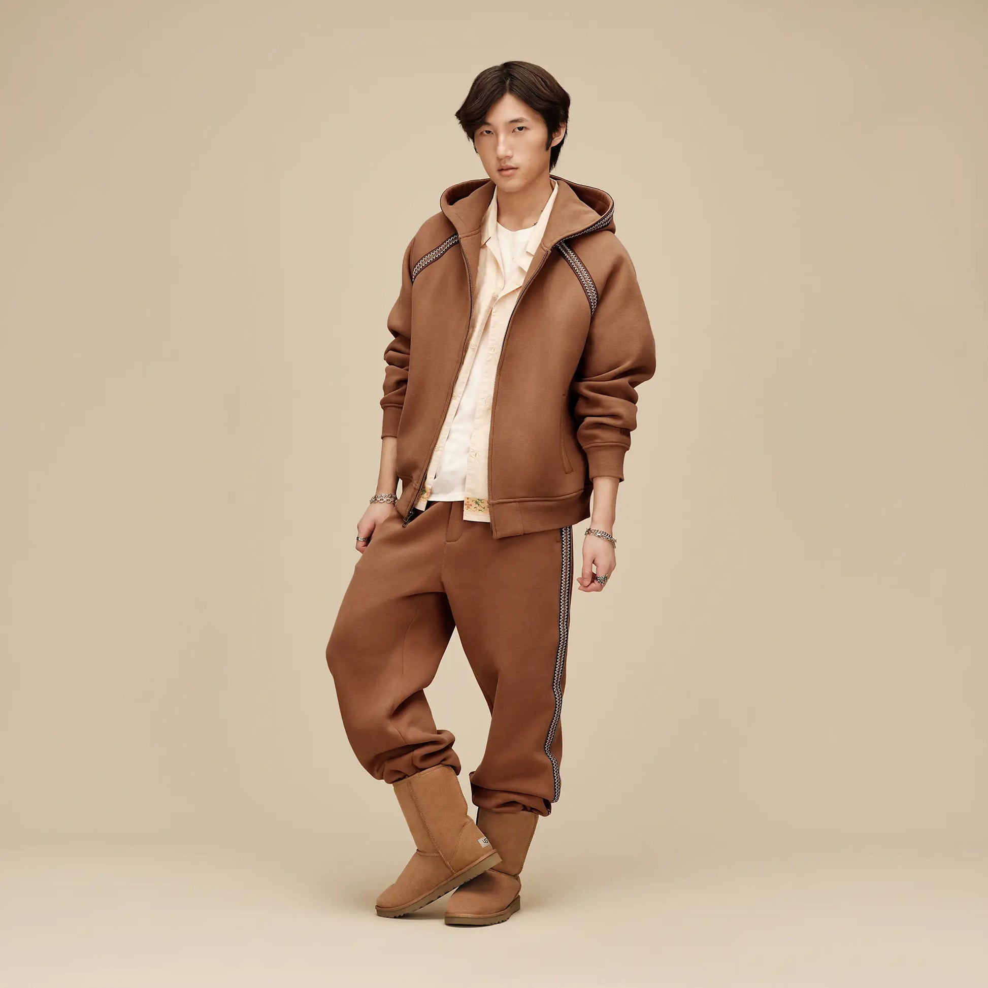 UGG Tasman Full-Zip Jacket for Men Chestnut