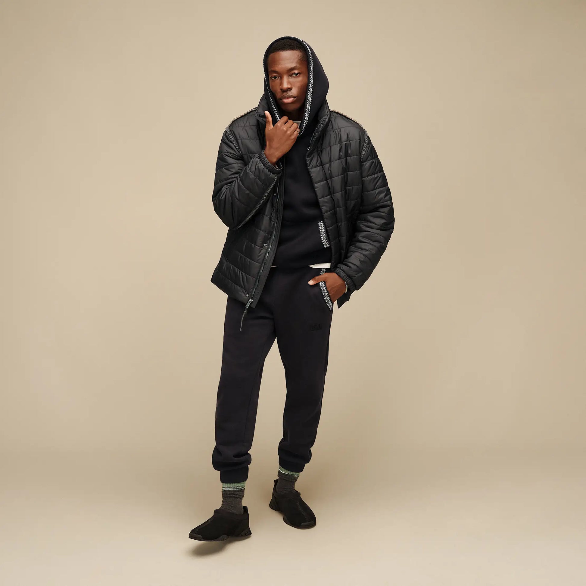 UGG Dray UGGbraid Zip Jacket for Men Ink