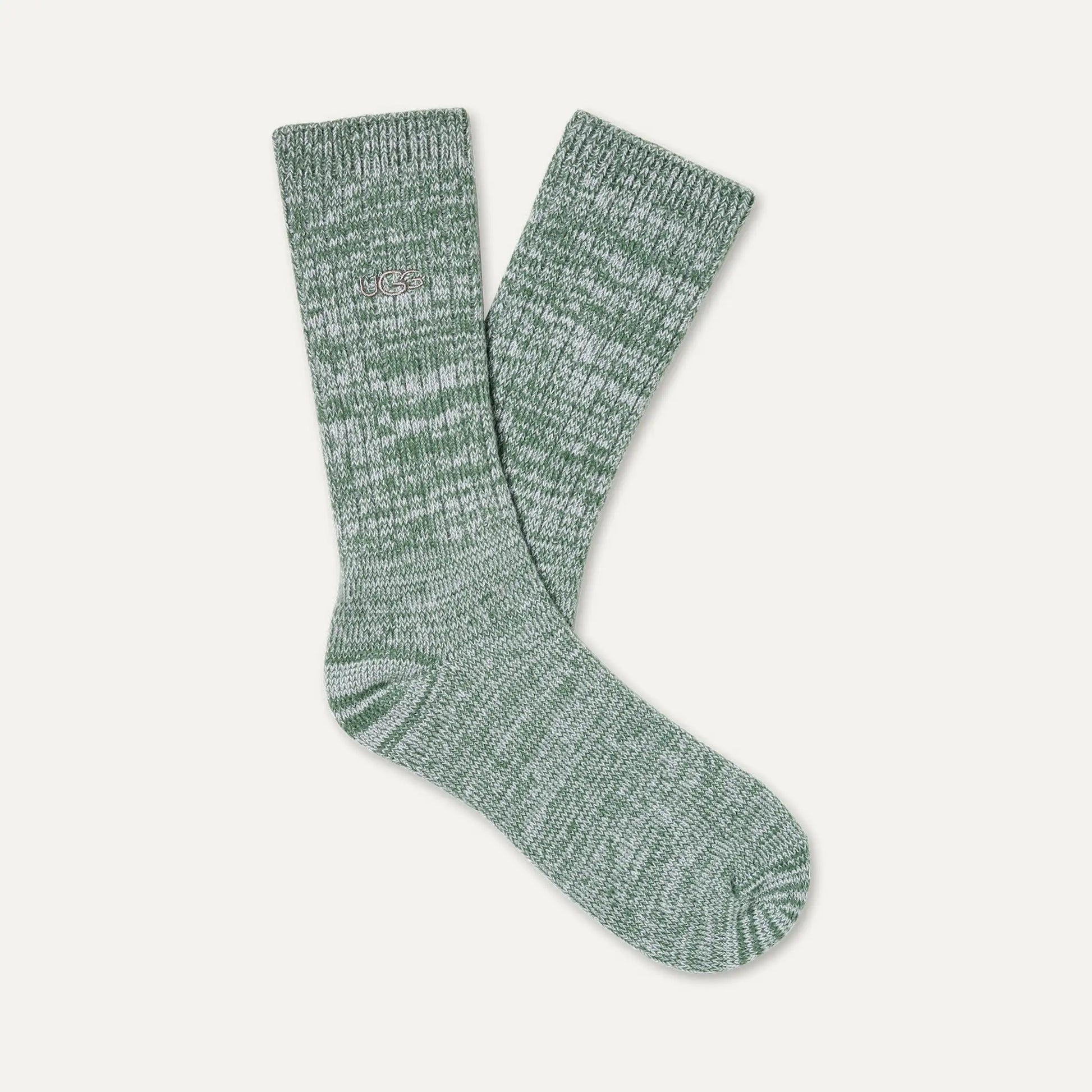 UGG Trey Rib Knit Cozy Sock 3 Pack for Men Tahoe Blue / Chestnut / Green Stone