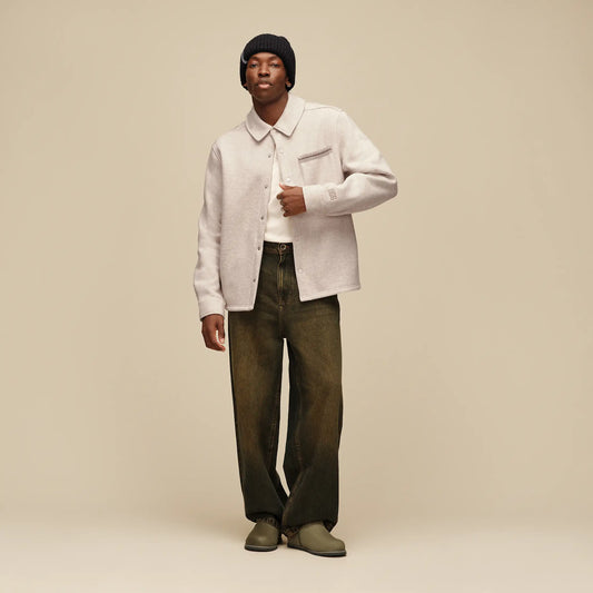 UGG Tasman Shirt Jacket for Men Caribou Heather