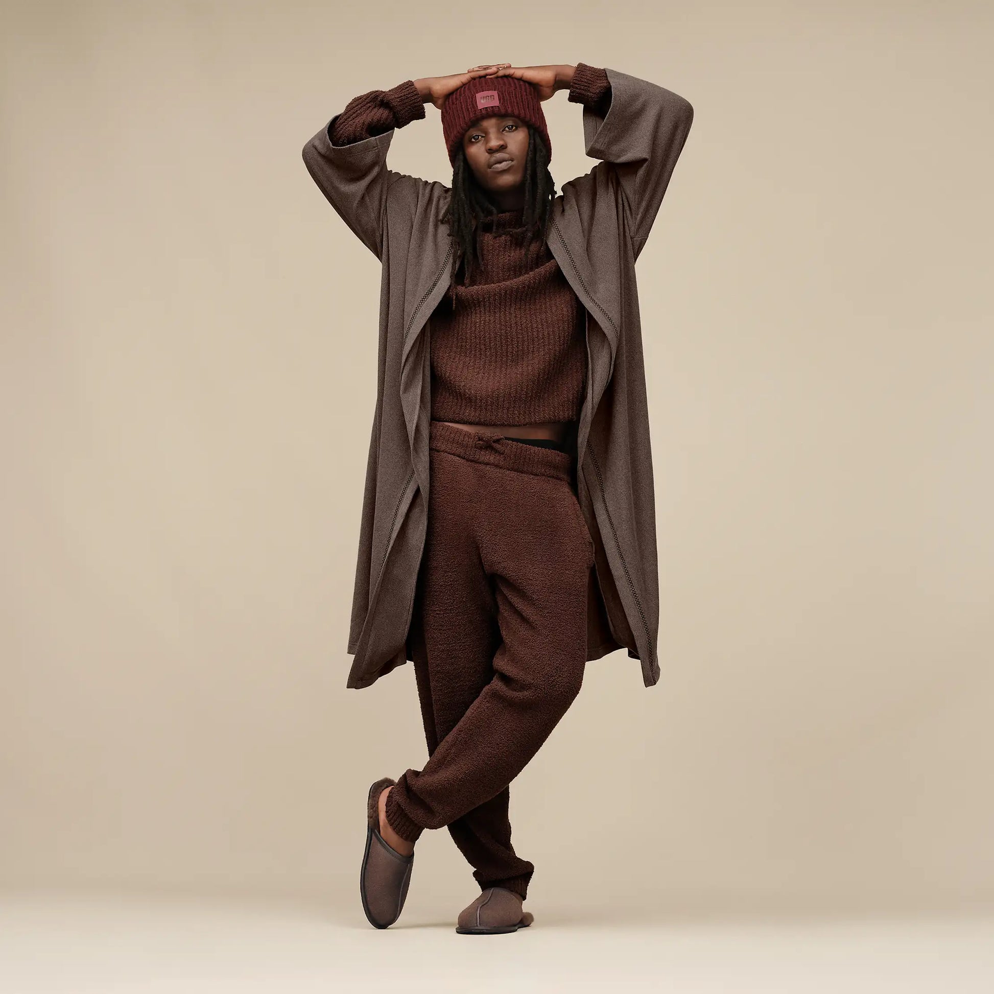 UGG Theron Robe for Men Oyster Brown