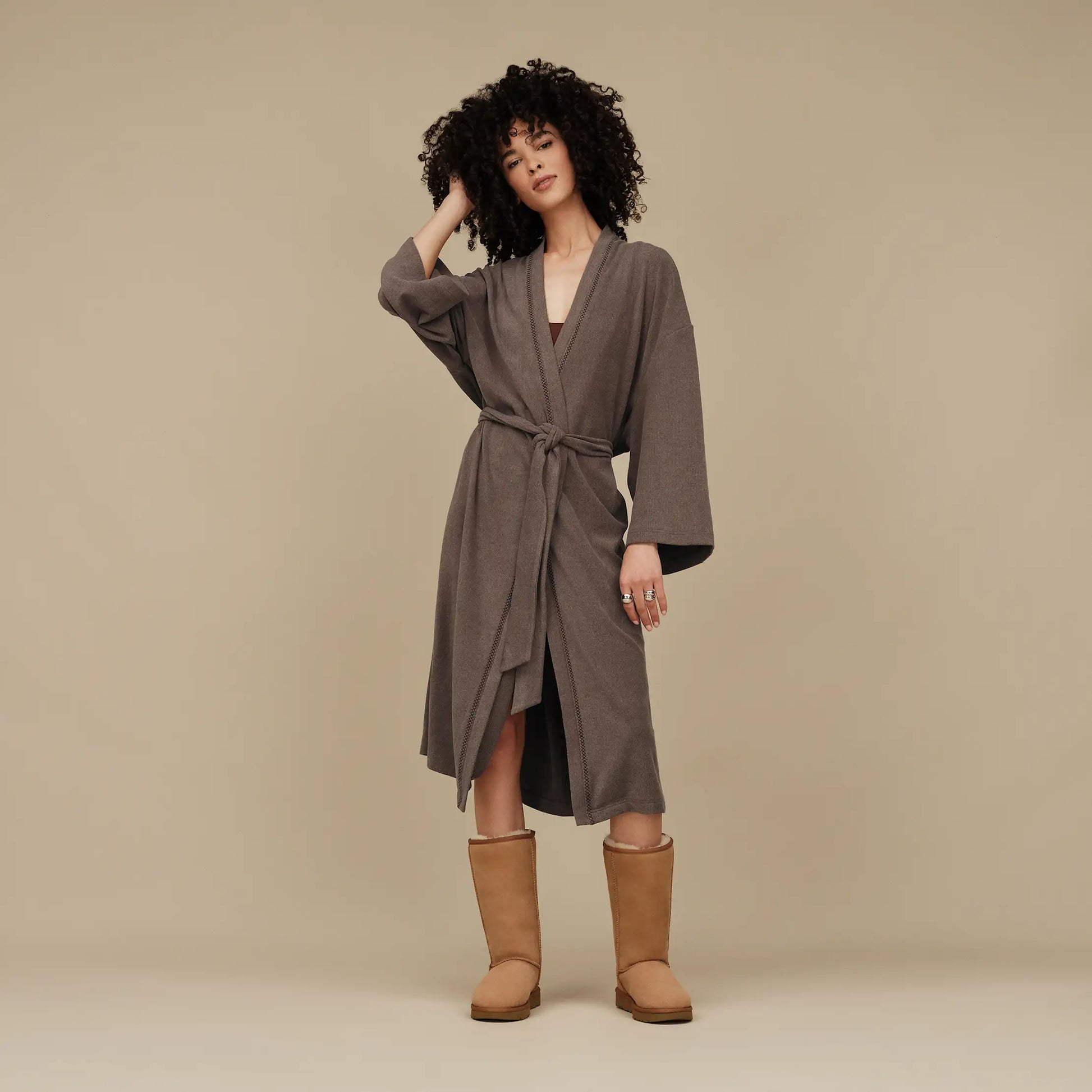UGG Theron Robe for Men Oyster Brown