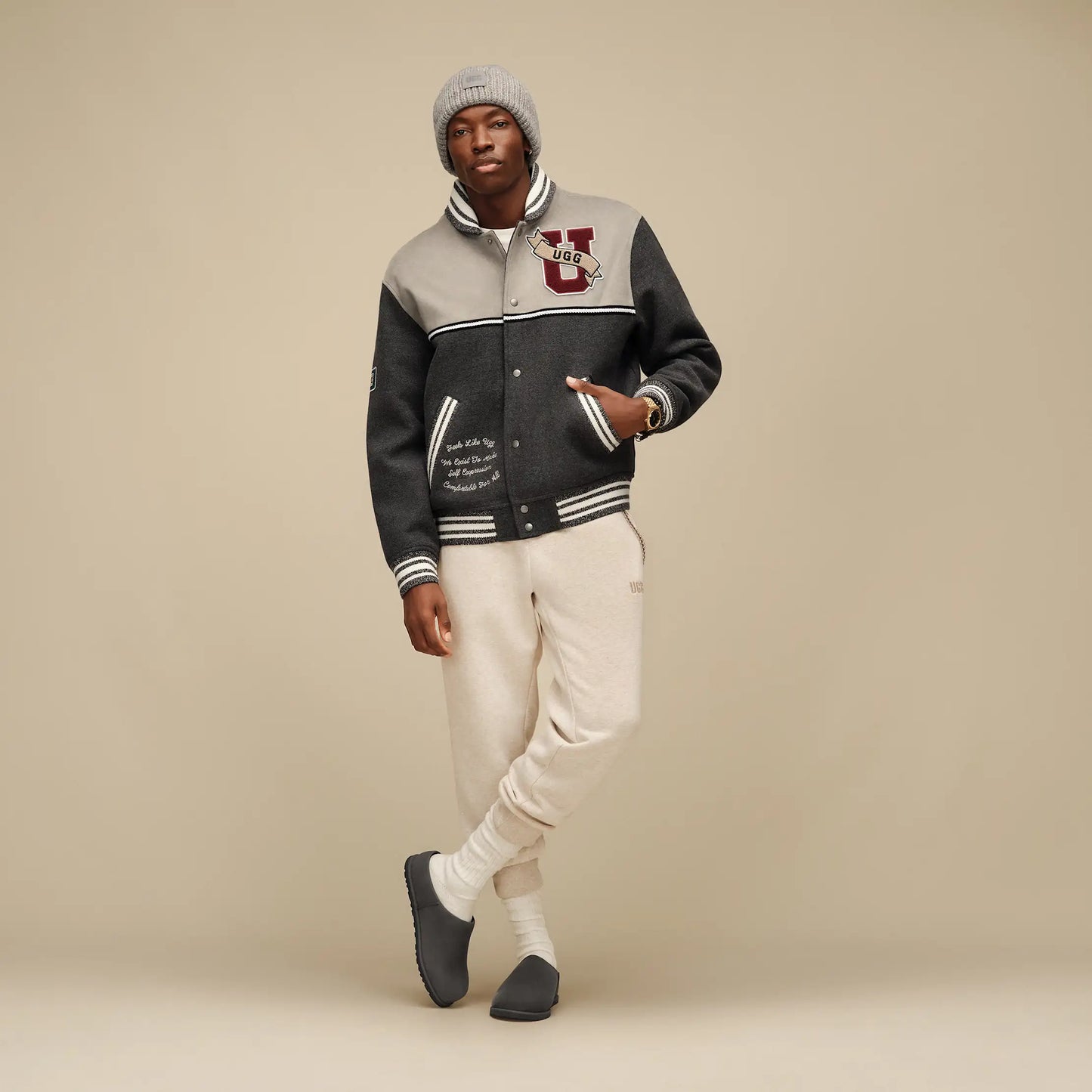 UGG UGG Retro Jacket for Men Dense Smoke / Cobble