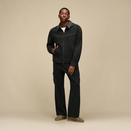 UGG Baylin Full-Zip Jacket for Men Black Heather