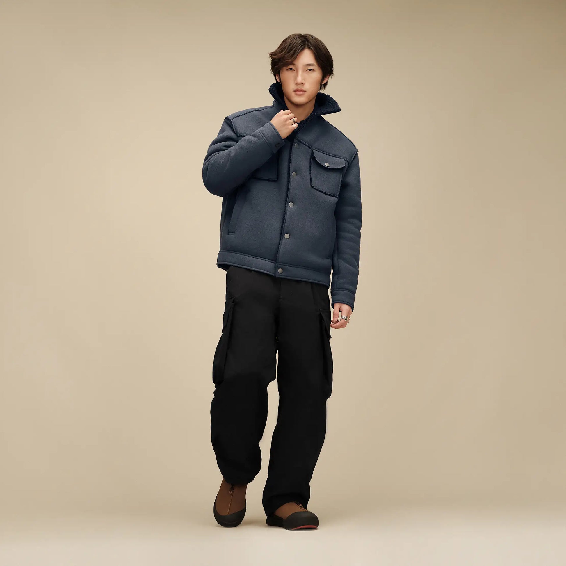 UGG Janson UGGfluff Jacket II for Men Eve Blue