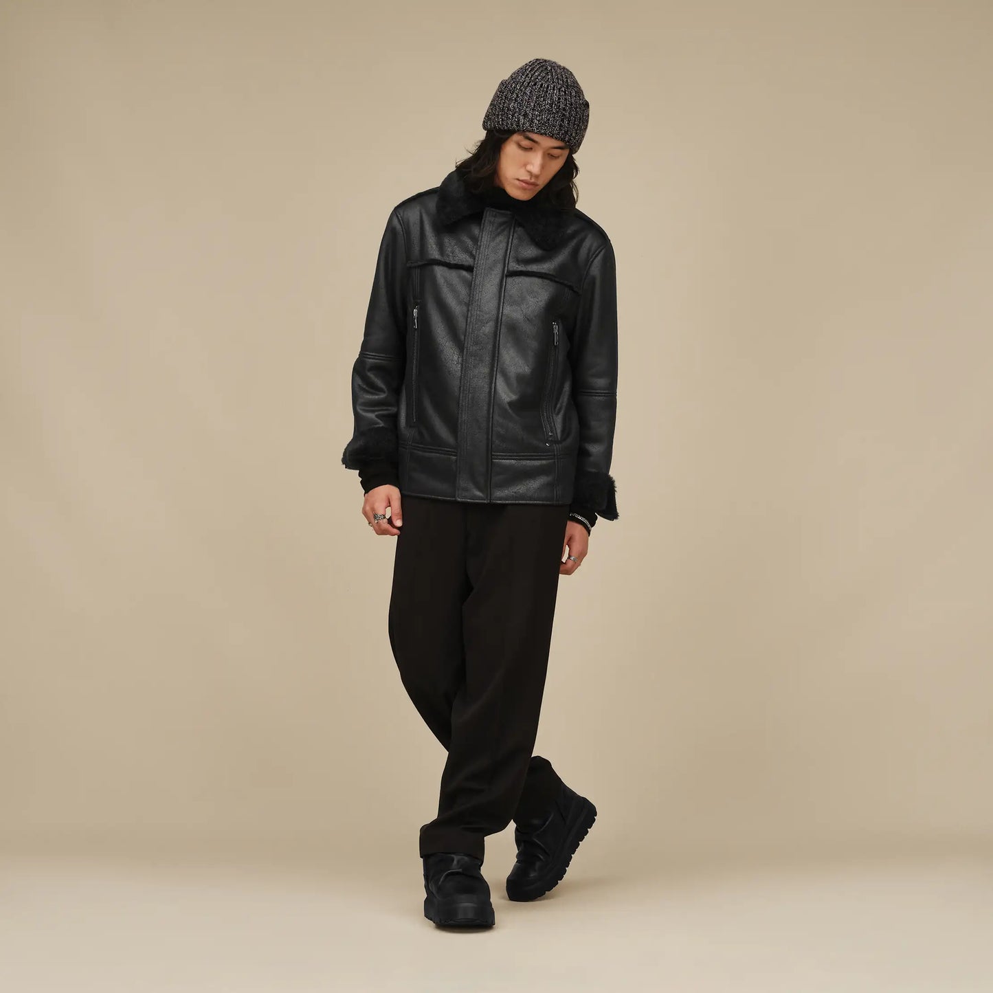 UGG Thayden LuxeFluff Jacket for Men Black