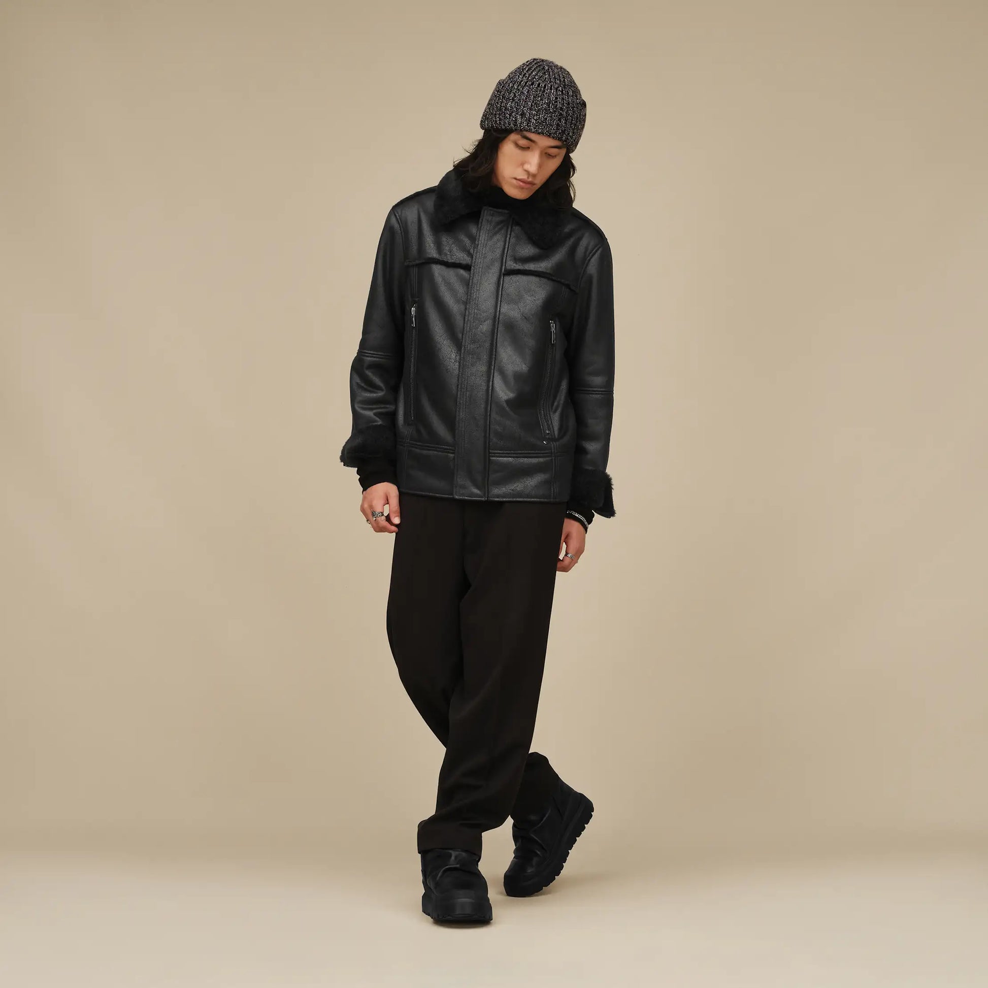 UGG Thayden LuxeFluff Jacket for Men Black