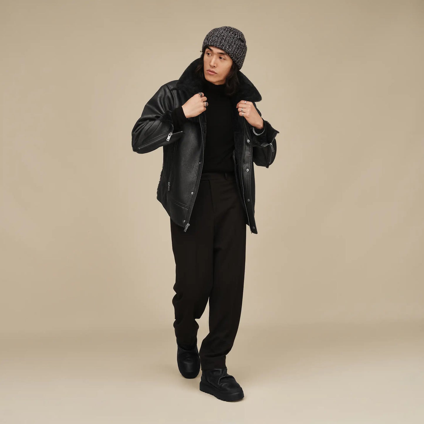 UGG Thayden LuxeFluff Jacket for Men Black