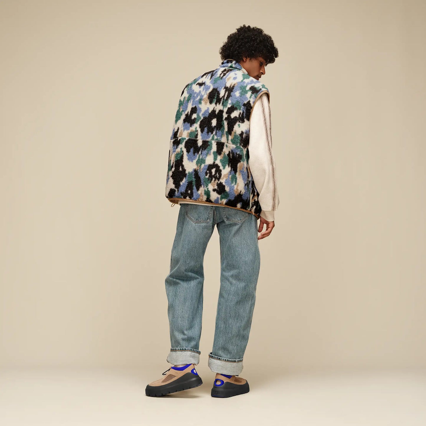 UGG Sun Splatter Reversible Vest for Men Betta Multi