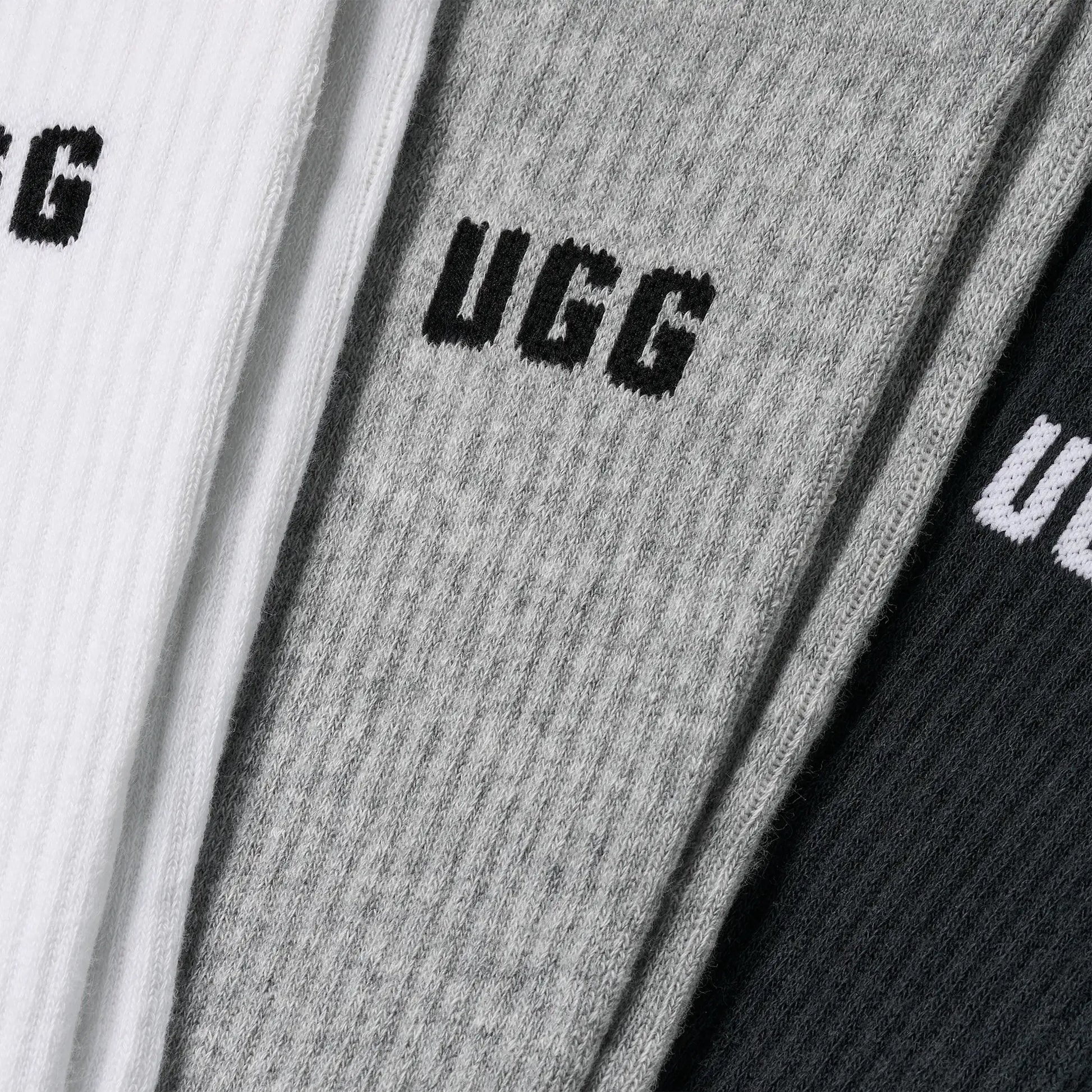 UGG Leander Logo Crew Sock 3 Pack for Men