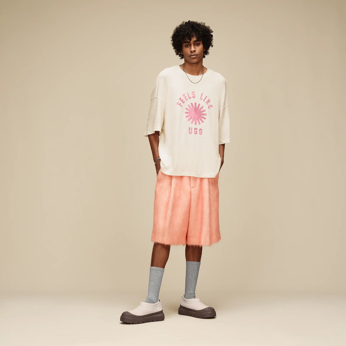 UGG Leander Logo Crew Socks 2 Pack for Men Regal Blue / Grey Heather