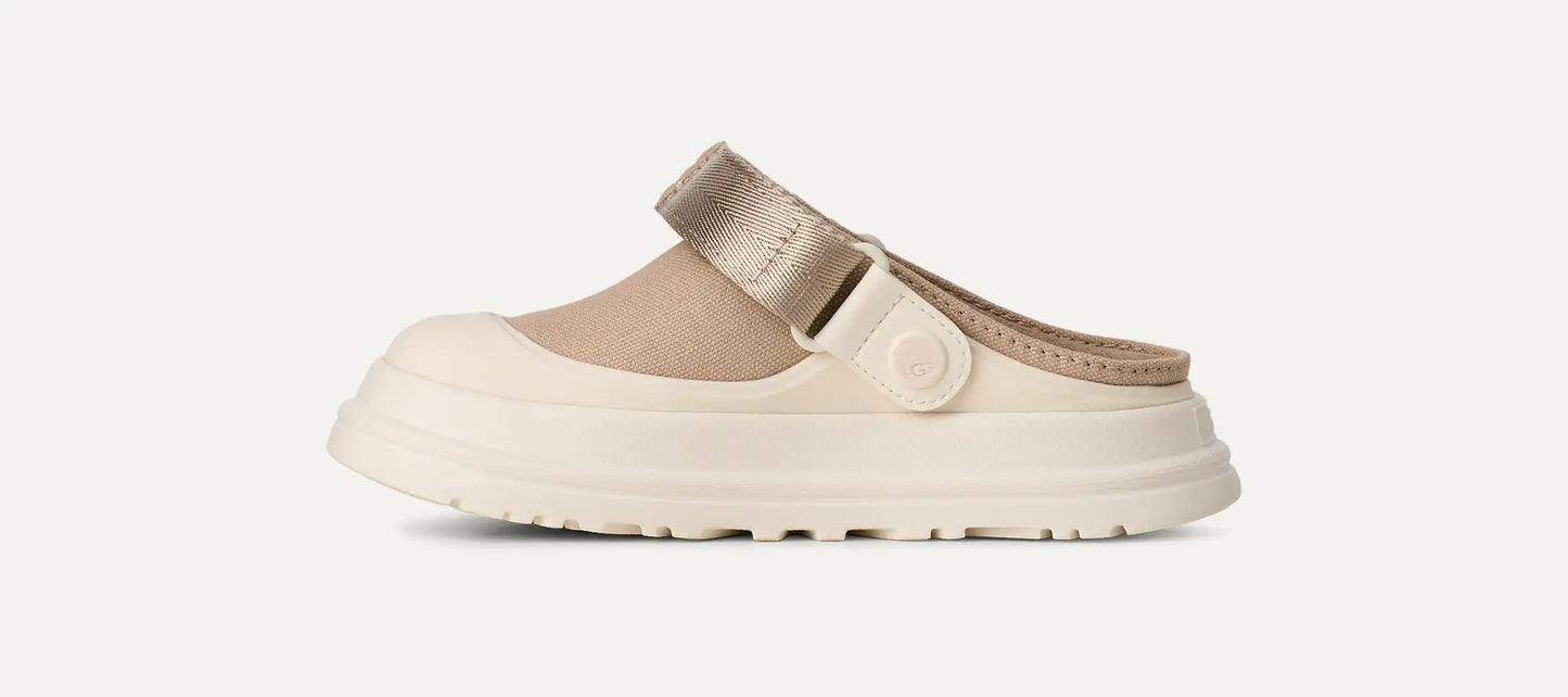 UGG GoldenGlow Canvas Clog for Kids Mustard Seed