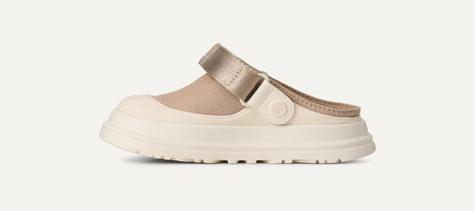 UGG GoldenGlow Canvas Clog for Kids Mustard Seed