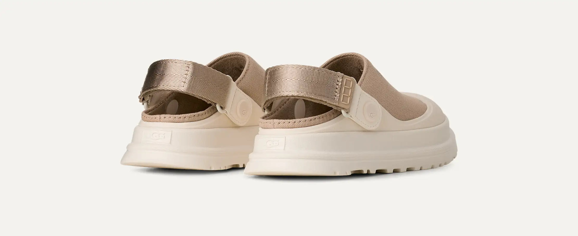 UGG GoldenGlow Canvas Clog for Kids Mustard Seed
