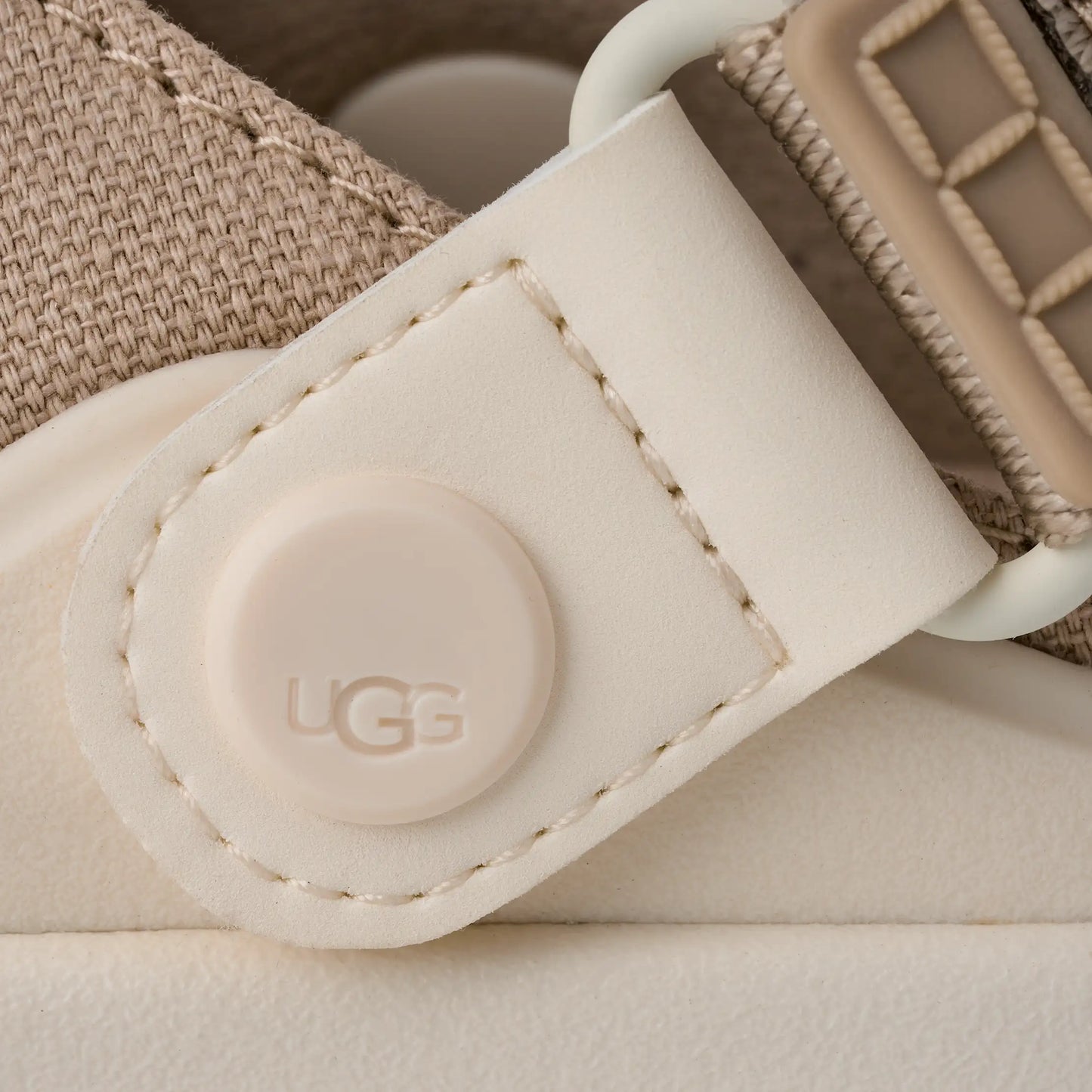 UGG GoldenGlow Canvas Clog for Kids Mustard Seed