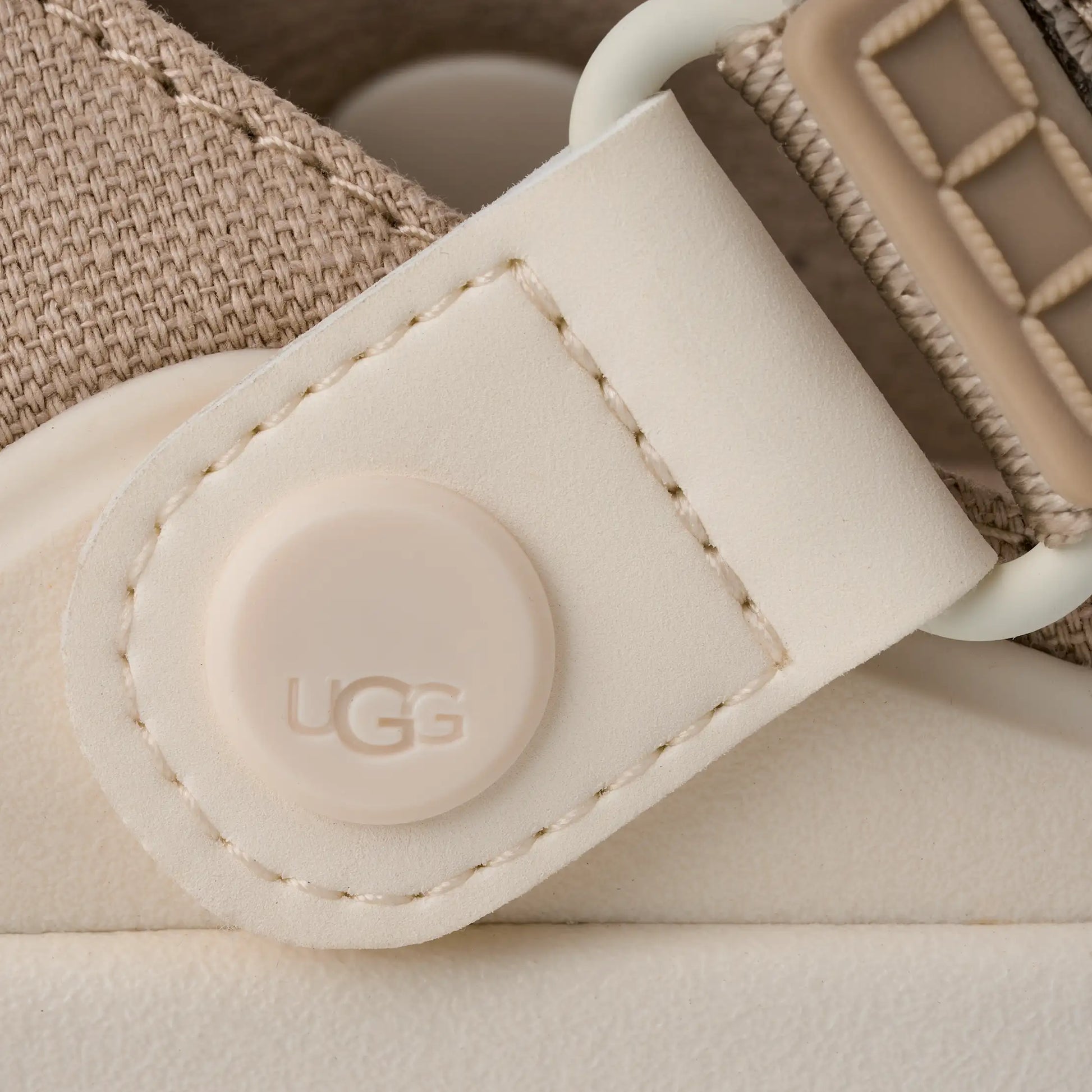 UGG GoldenGlow Canvas Clog for Kids Mustard Seed