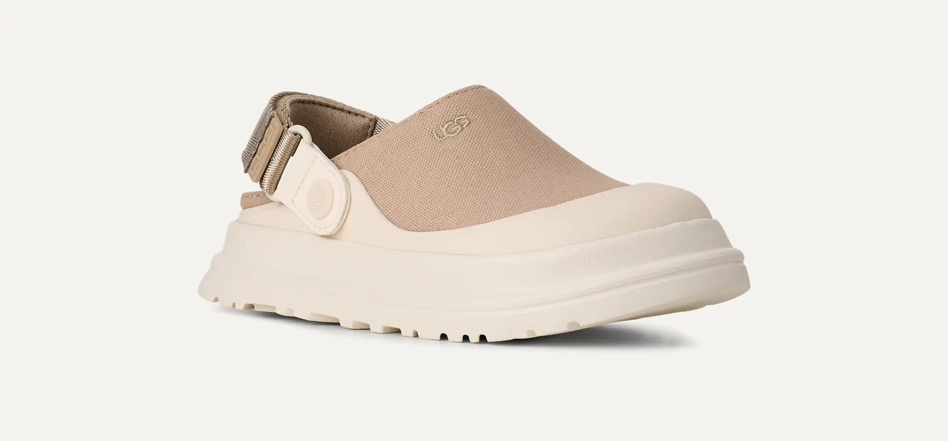 UGG GoldenGlow Canvas Clog for Kids Mustard Seed
