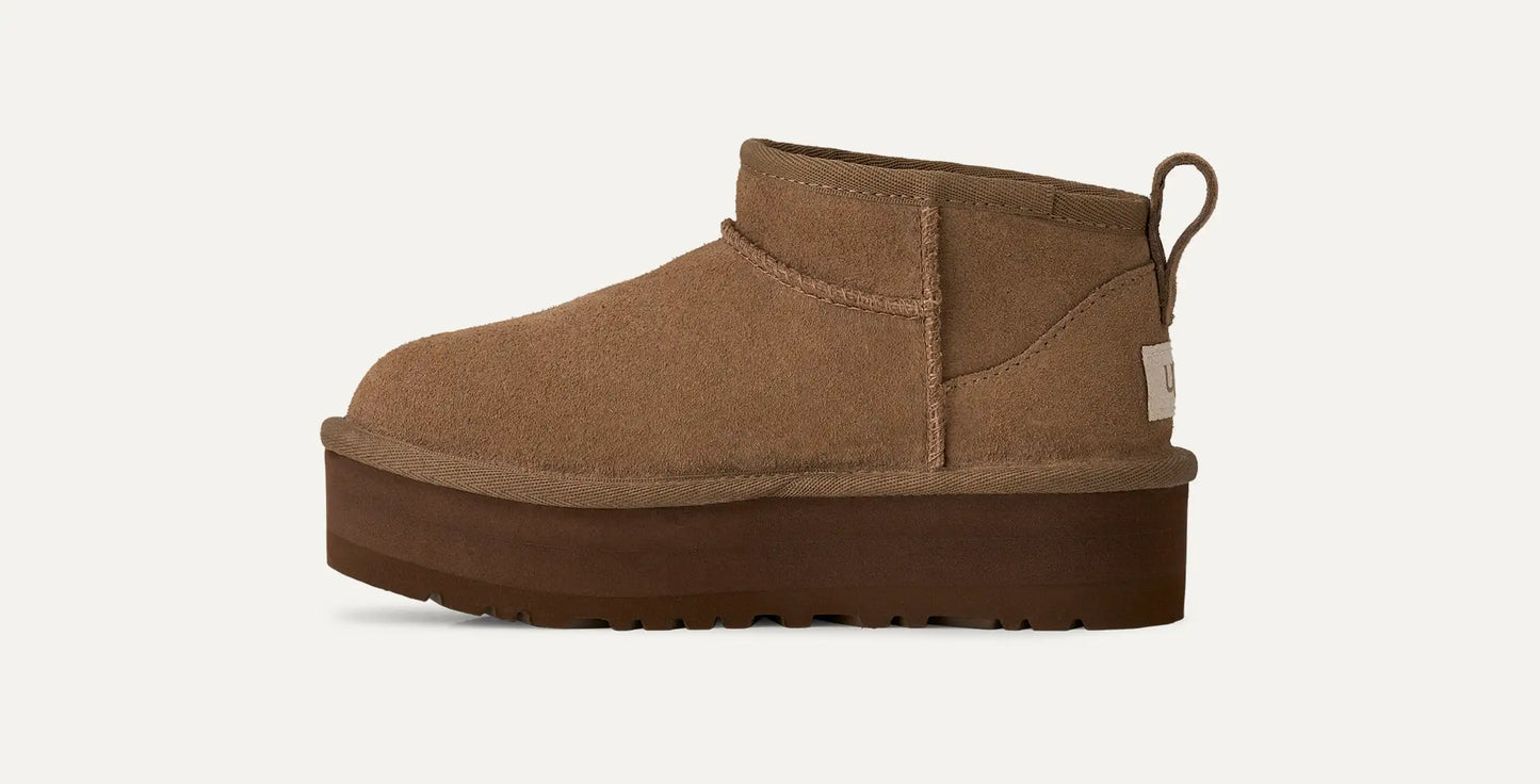 UGG Classic Ultra Mini Platform Boot for Kids Light Bronze