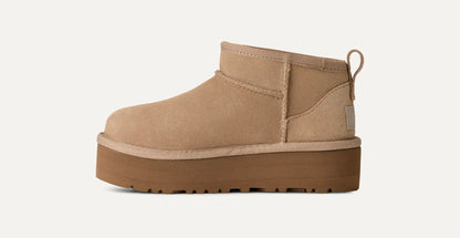 UGG Classic Ultra Mini Platform Boot for Kids Sand