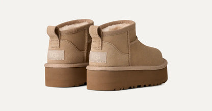 UGG Classic Ultra Mini Platform Boot for Kids Sand