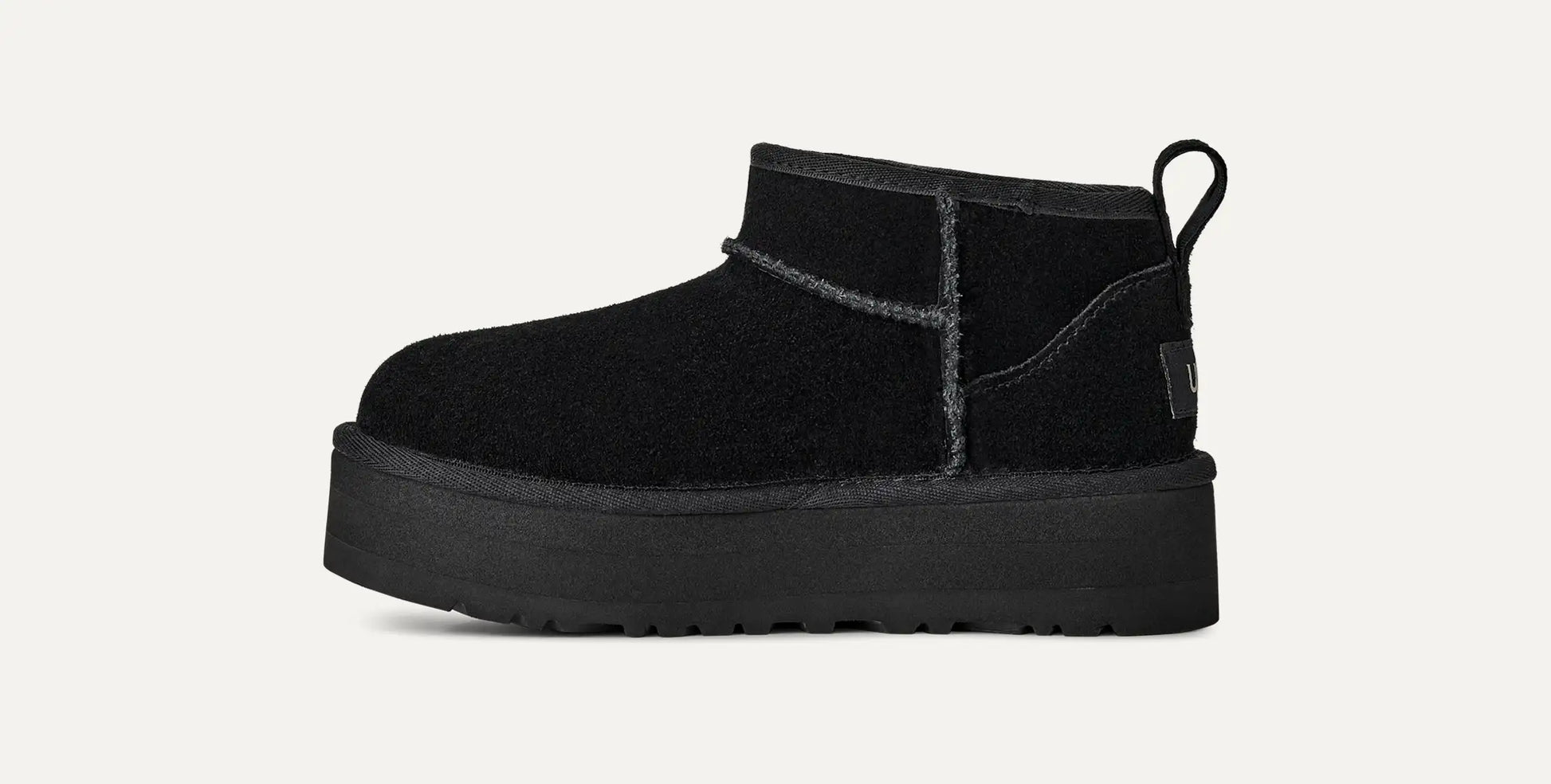 UGG Classic Ultra Mini Platform Boot for Kids Black