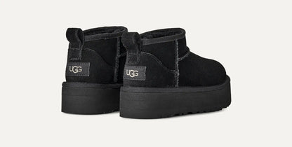UGG Classic Ultra Mini Platform Boot for Kids Black