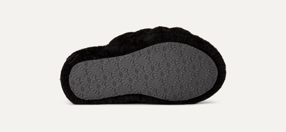 UGG Fluff Yeah Slide for Kids Black / Dark Shadow