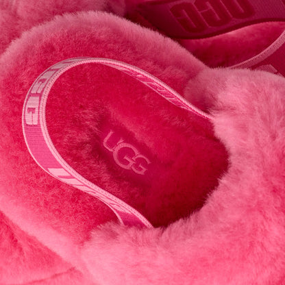 UGG Fluff Yeah Slide for Kids Deep Coral / Sachet Pink