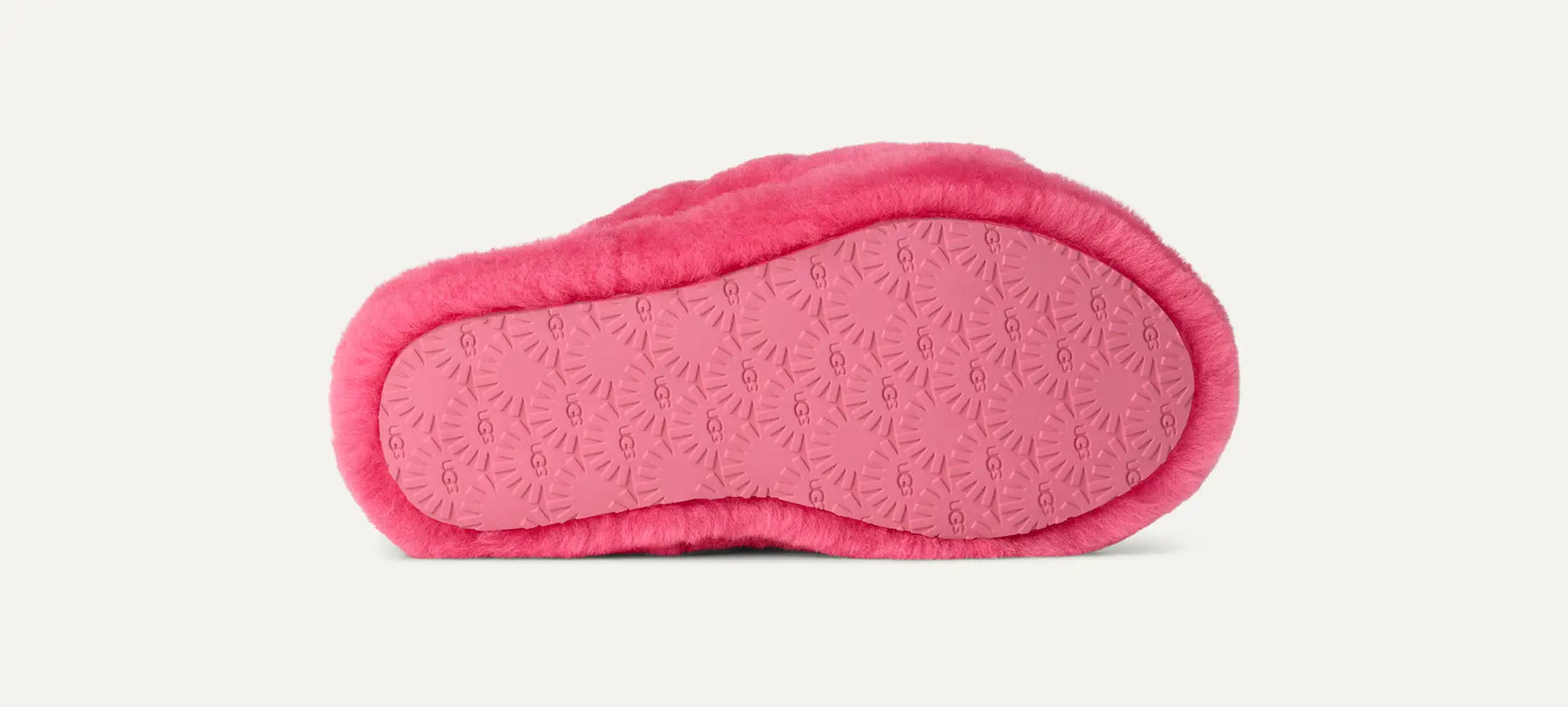 UGG Fluff Yeah Slide for Kids Deep Coral / Sachet Pink