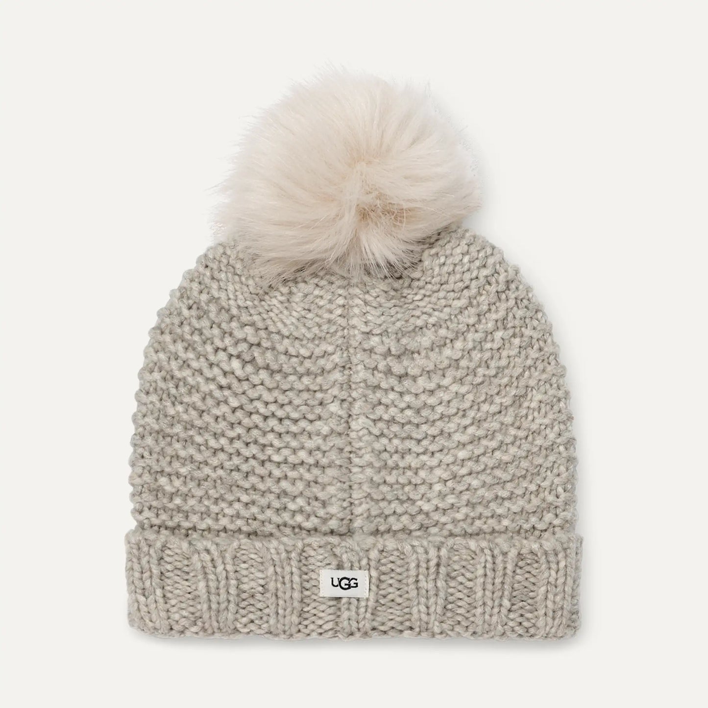 UGG Knit Mitten & Hat Set for Kids Light Grey