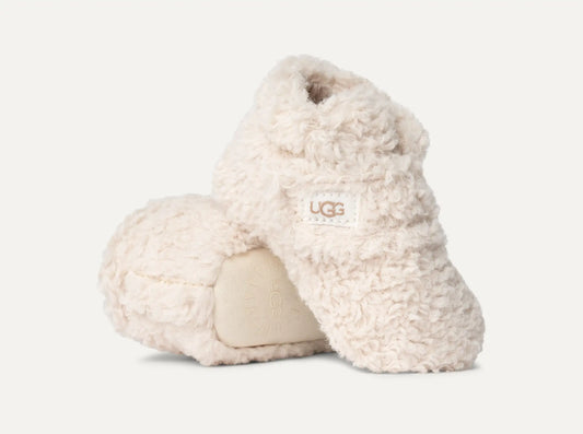 UGG Bixbee Bootie for Kids Natural Curly Faux Fur