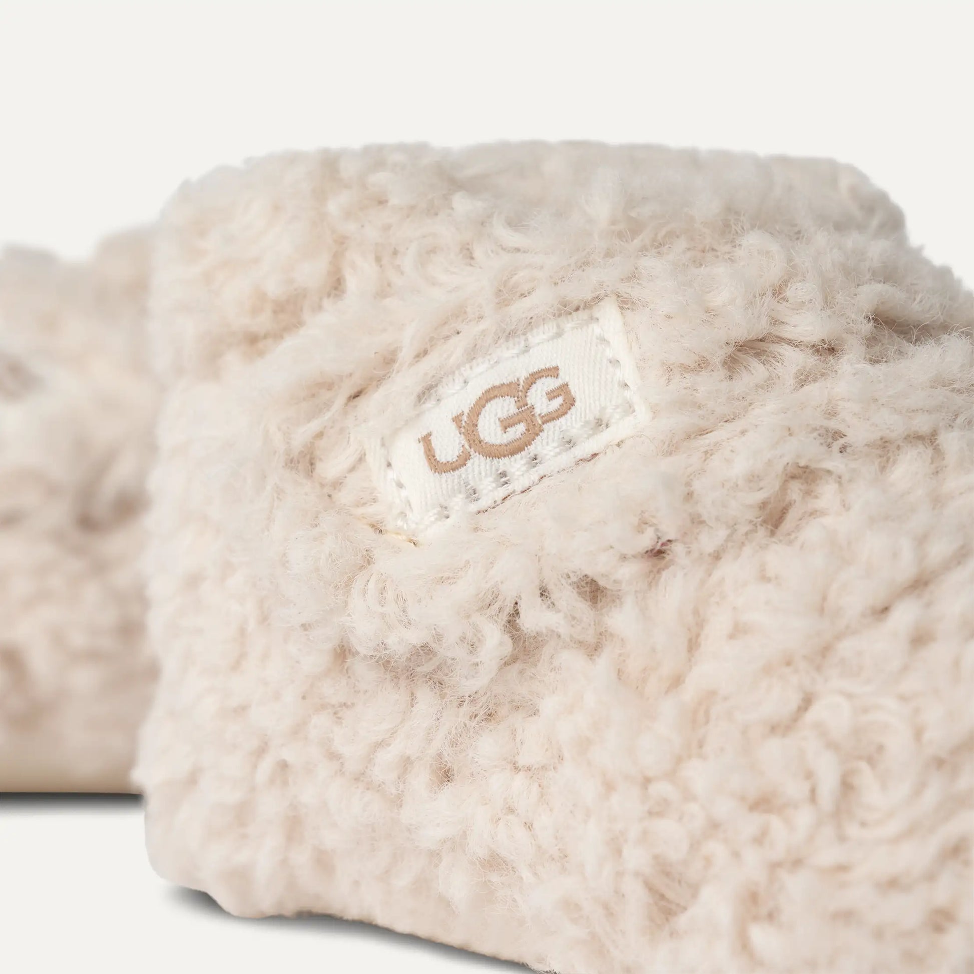 UGG Bixbee Bootie for Kids Natural Curly Faux Fur
