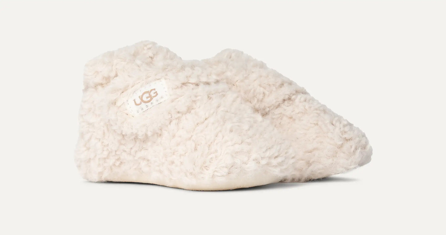 UGG Bixbee Bootie for Kids Natural Curly Faux Fur