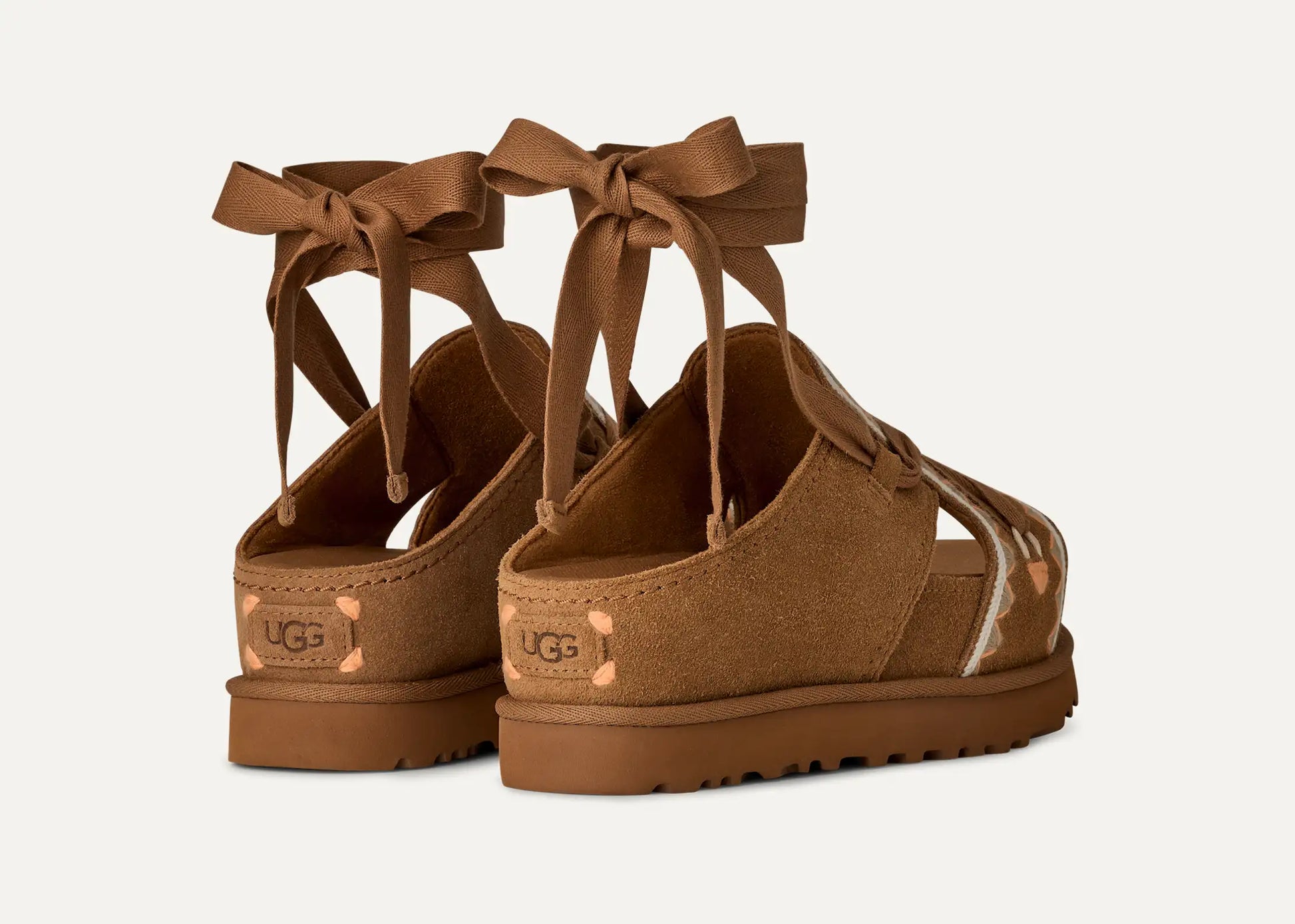 UGG Goldenstar Hi Artistitch Sandal for Women Chestnut Multi