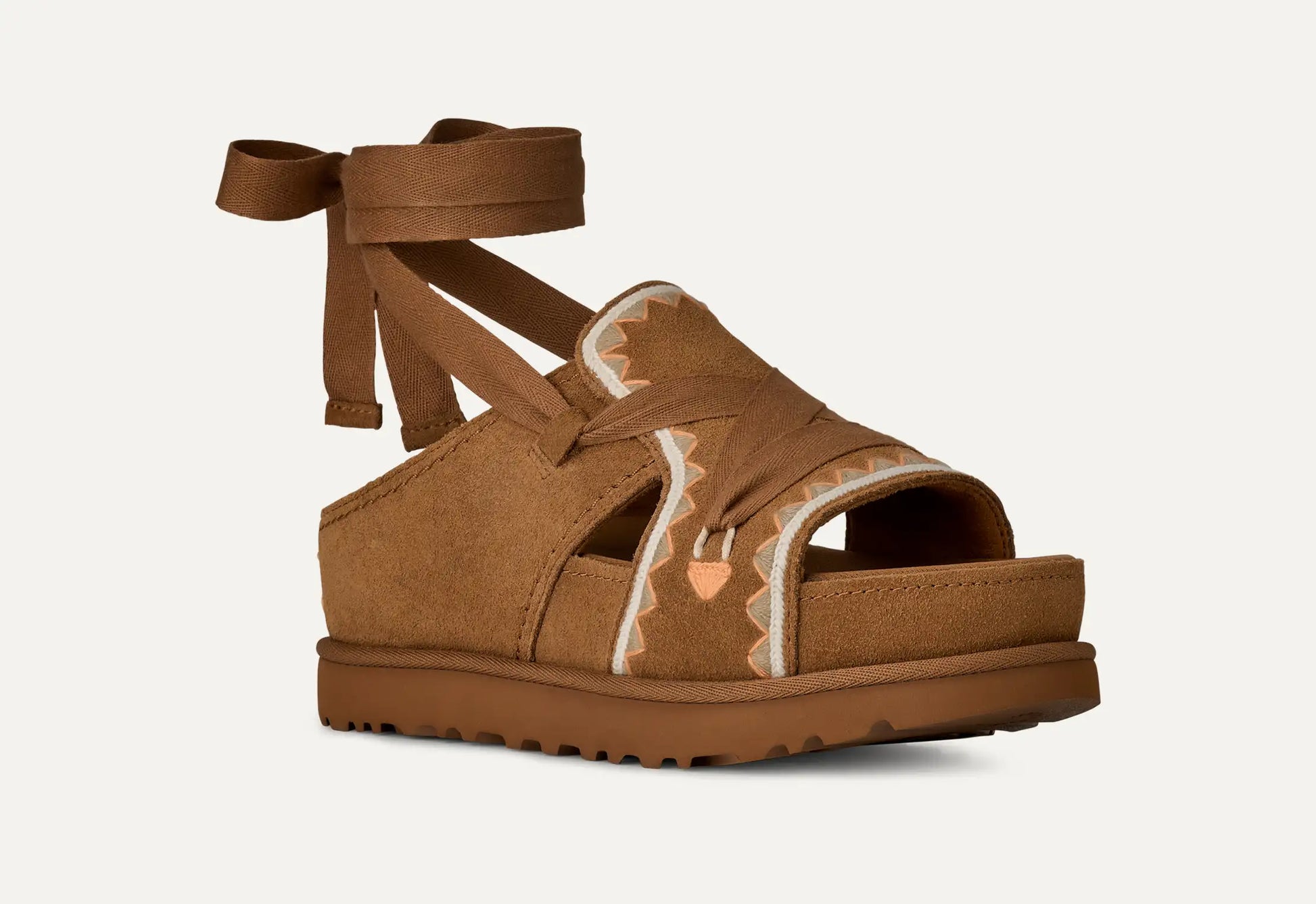 UGG Goldenstar Hi Artistitch Sandal for Women Chestnut Multi