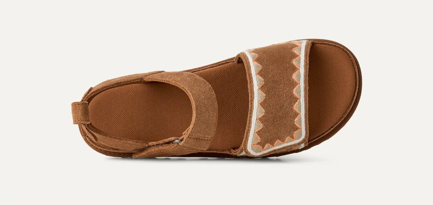 UGG Goldenstar Artistitch Sandal for Women Chestnut