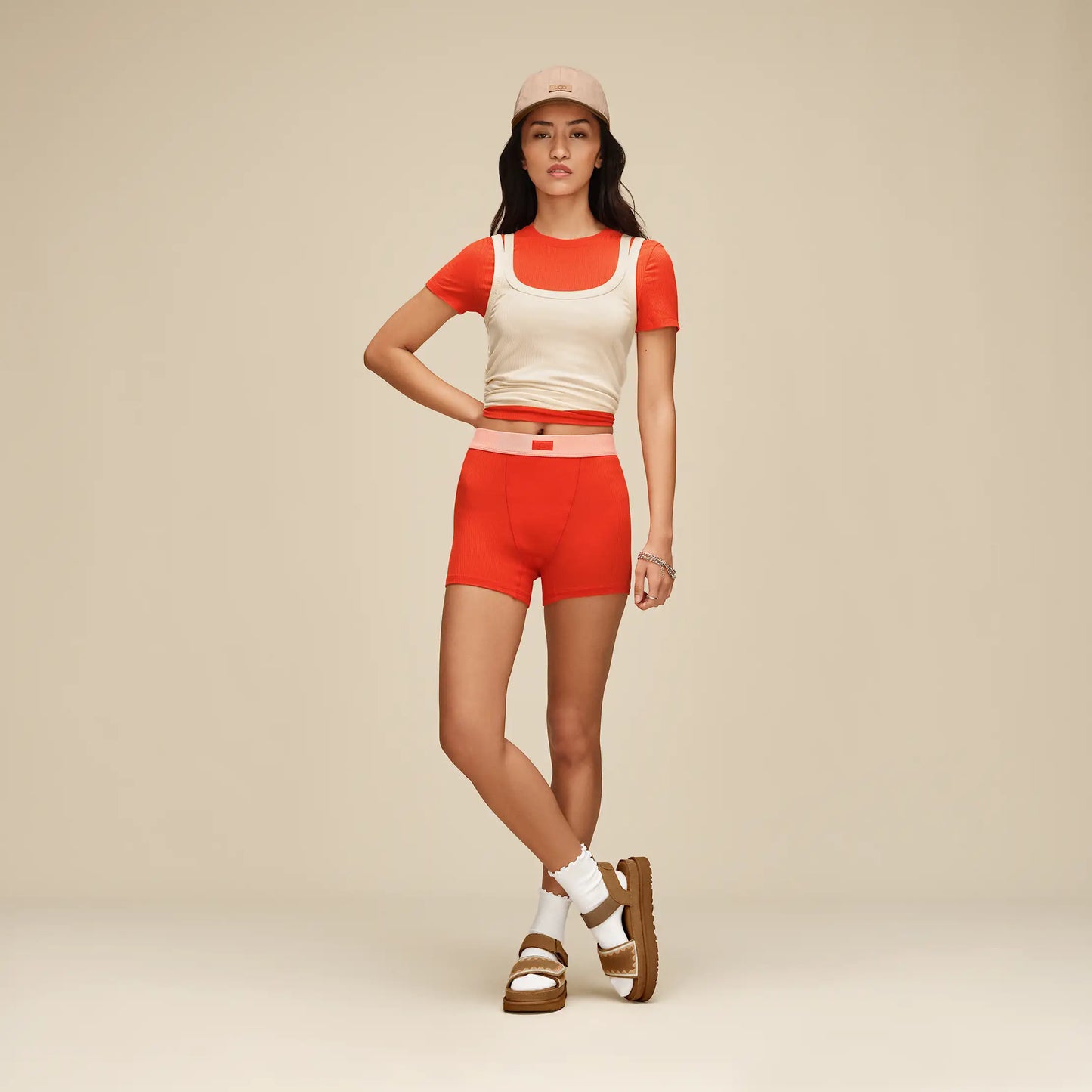 UGG Goldenstar Artistitch Sandal for Women Chestnut