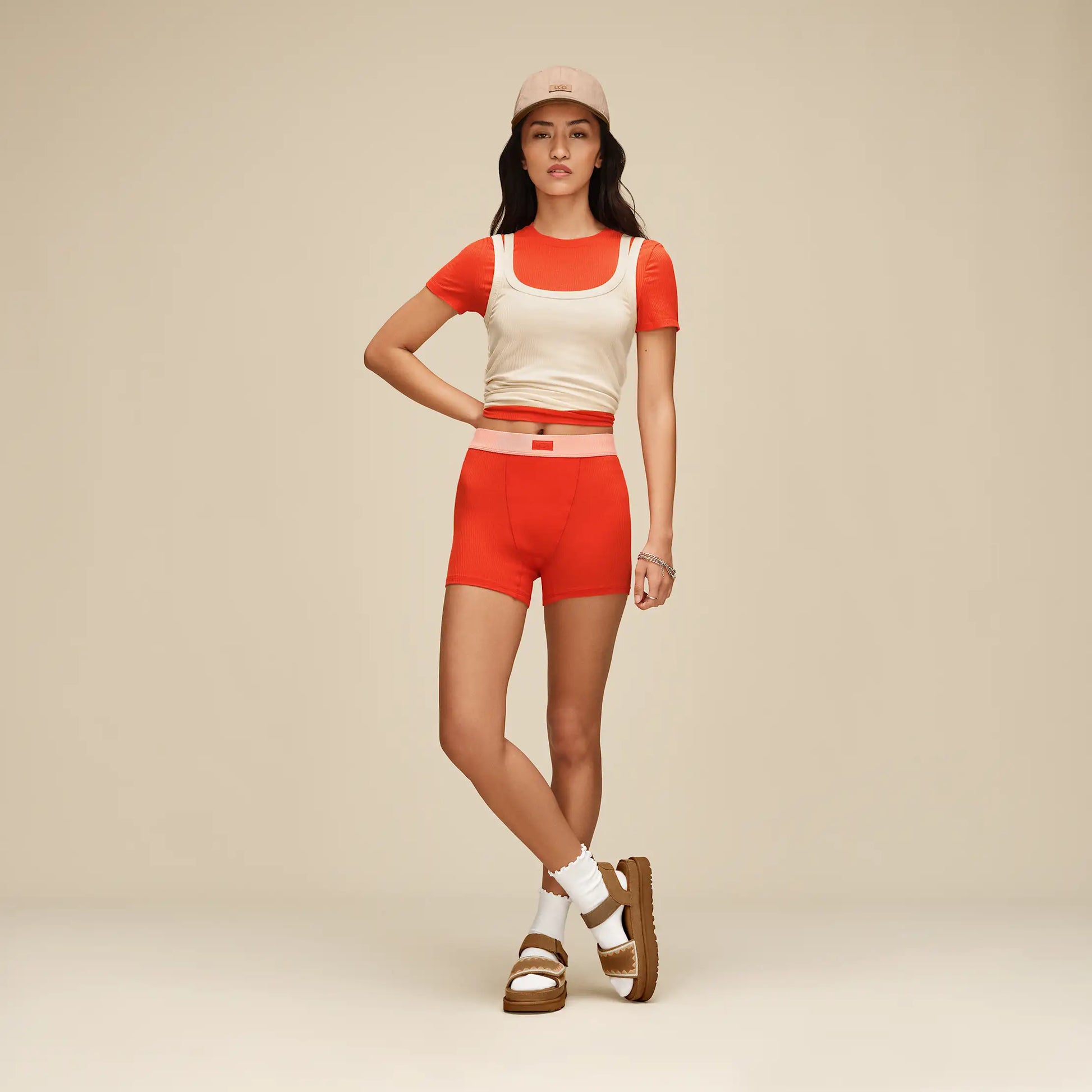 UGG Goldenstar Artistitch Sandal for Women Chestnut