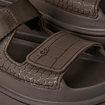 UGG GoldenGlow Embossed Sandal for Women Dense Smoke