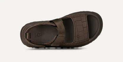 UGG GoldenGlow Embossed Sandal for Women Dense Smoke