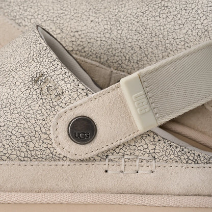 UGG Goldenstar Crackle Clog for Women Crackle White