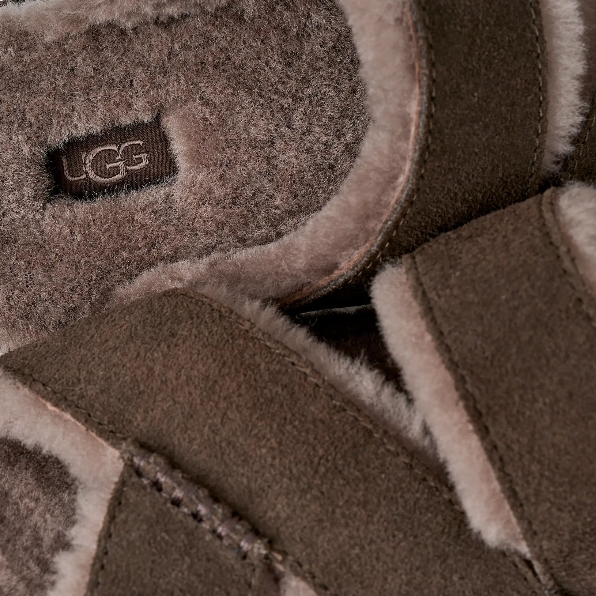 UGG Greenport Cross Strap Slide for Women Dense Smoke