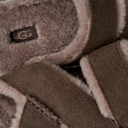 UGG Greenport Cross Strap Slide for Women Dense Smoke