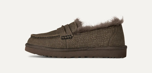 UGG Ellis Embossed Loafer for Women Dense Smoke
