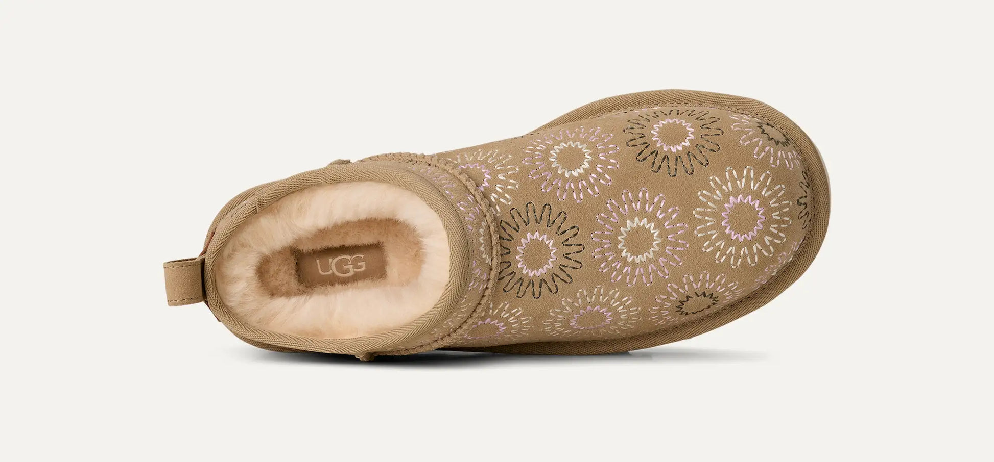 UGG Classic Micro Sun Stitch Boot for Women Mustard Seed