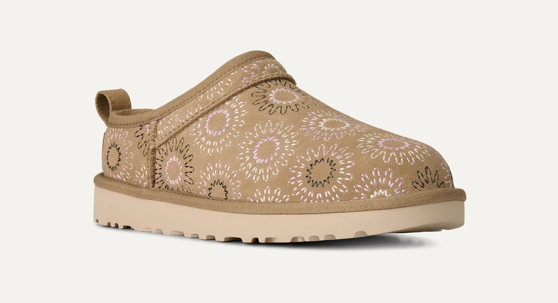 UGG Classic Micro Sun Stitch Boot for Women Mustard Seed