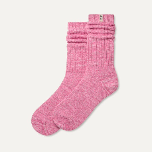 UGG Rib Knit Slouchy Crew Sock Woodviolet