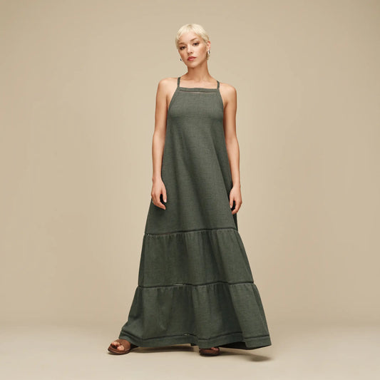 UGG Clarinda Dress for Women Green Grey
