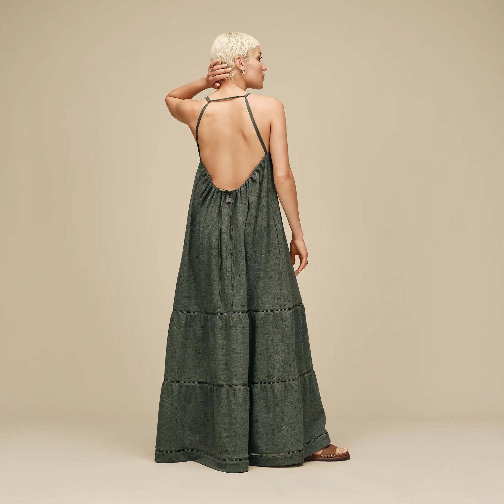 UGG Clarinda Dress for Women Green Grey
