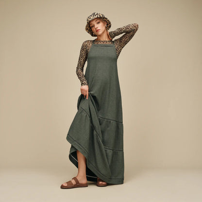 UGG Clarinda Dress for Women Green Grey